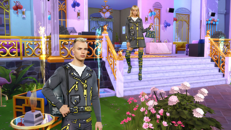 Illustration for article titled Moschino Is Releasing A Sims-Inspired Fashion Line And WTF At These Photos